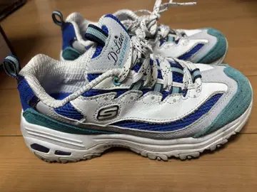 SKECHERS D'Lites 스니커즈 화이트/블루/그린