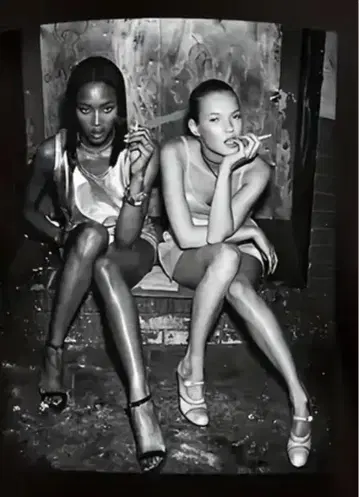 케이트 모스 katemoss 티셔츠 나오미 캠벨 모델