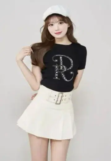 다리치 DR 비쥬 리브 니트 탑