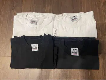 XL 티셔츠 화이트 블랙 세트 프로 클럽 헤비 웨이트 XL