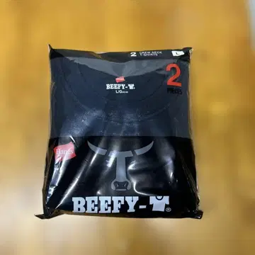 Hanes BEEFY-T L 사이즈 2장 세트 티셔츠