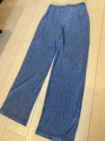 AMERI 아메리빈티지 플리츠 팬츠 블루 36
