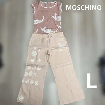모스키노 CHEAPANDCHIC 핑크 셋업 모스키노 자수