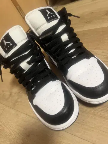 Air Jordan 하이컷 스니커즈 화이트 블랙