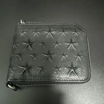 JIMMY CHOO 두겹 지갑 블랙