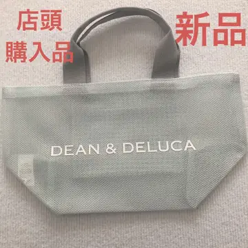 새상품 DEAN&DELUCA 메쉬 토트백 2022 민트 블루 S 사이즈