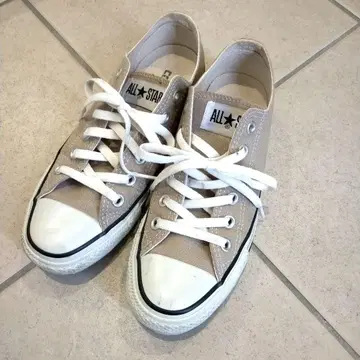 CONVERSE ALL STAR 베이지 로우 컷 스니커즈