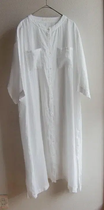 새상품급 네스트로브 nest Robe 린넨 셔츠 원피스 F a