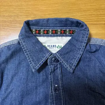 빔즈 데님 셔츠 원피스