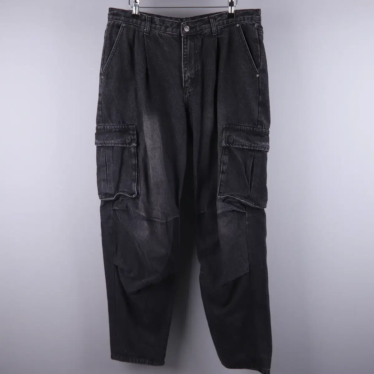 DIMITRI BLACK★ONE-TUCK PARASUIT CARGO DENIM PANTS ★3色 DIMITRI BLACK) ONE-TUCK PARASUIT CARGO DENIM PANTS | 3