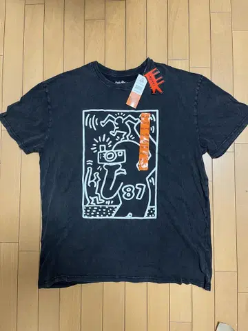 KEITH HARING 아트 프린트 티셔츠 2XL 미사용 새상품 택 포함
