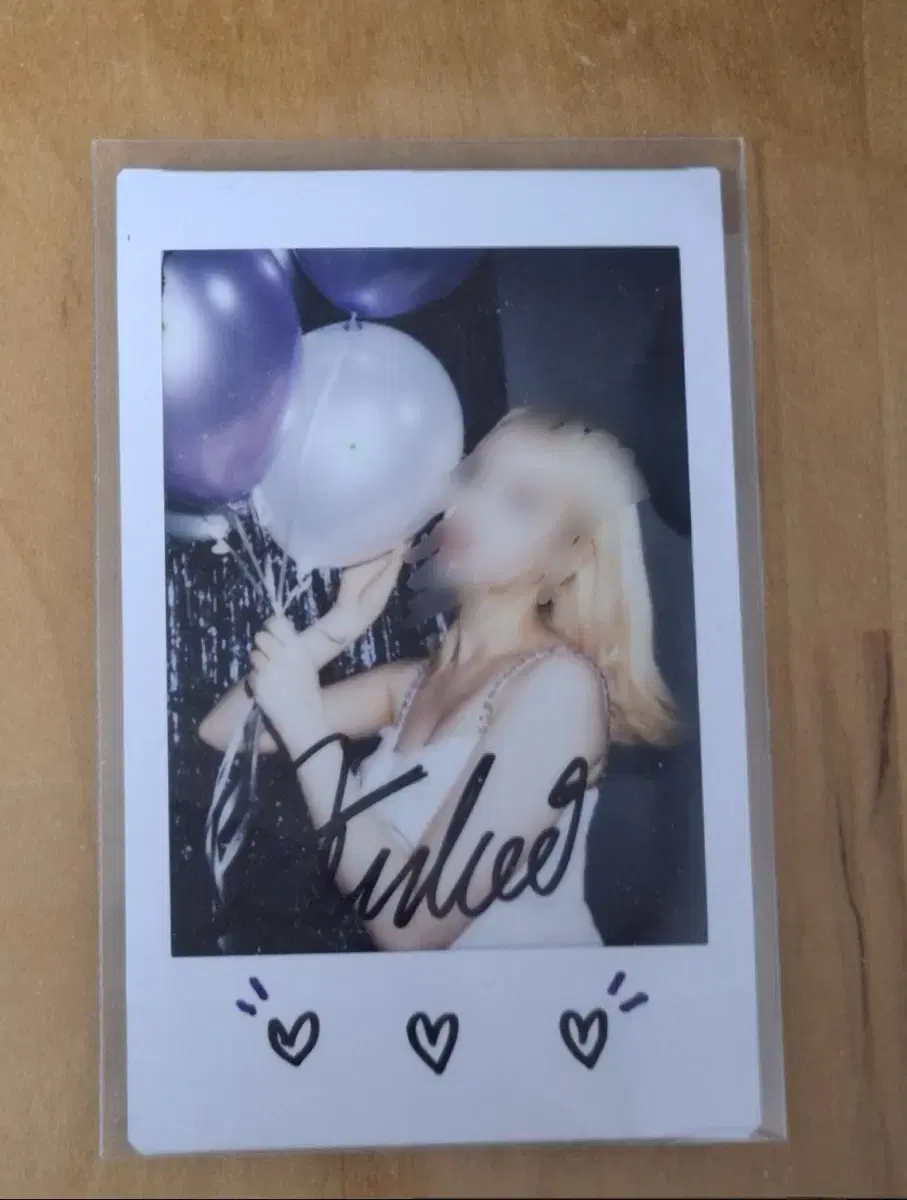 Gfriend eunha sign polaroid