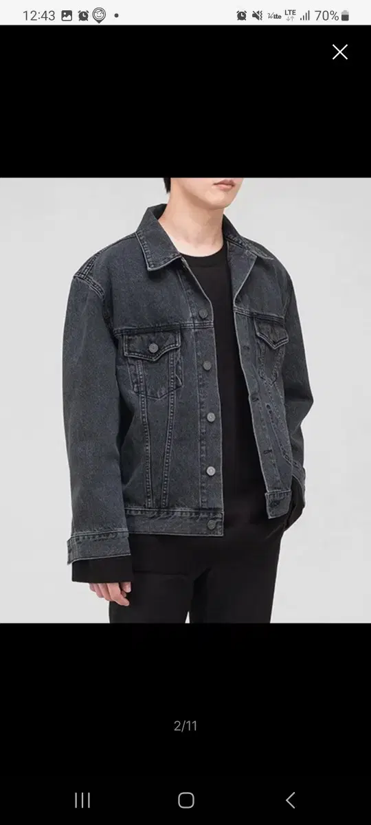 Branded Denim Jacket M