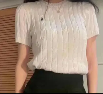 Polo Ralph Lauren 폴로 니트 화이트 반팔