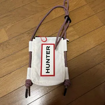 HUNTER 헌터 화이트 화이트 로프 스트랩 사코슈