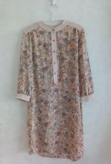 교유젠 Pagong 파곤 일본풍 패턴 노카라 블라우스 일본제 size0