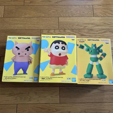 크레용 신짱 소프트 비닐 브리브리자에몬 칸타무 로보 피규어