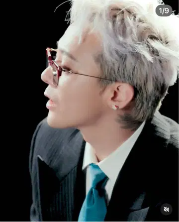 gdragon 귀걸이 키티 고양이 블루