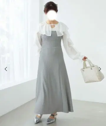 MAJESTIC LEGON 도킹 컷 리브 원피스 M 사이즈