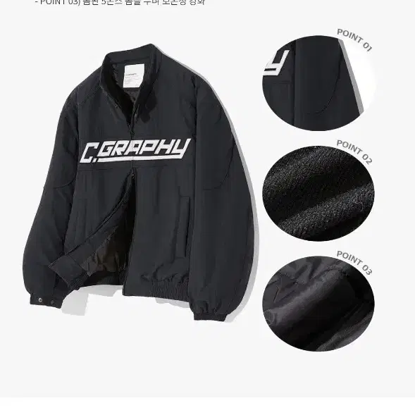 ☆【CODE GRAPHY】☆HIGH-NECK RICH POCKET PADDED JUMPE.R☆