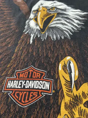 XL 90s HARLEY DAVIDSON 이글 티셔츠 싱글