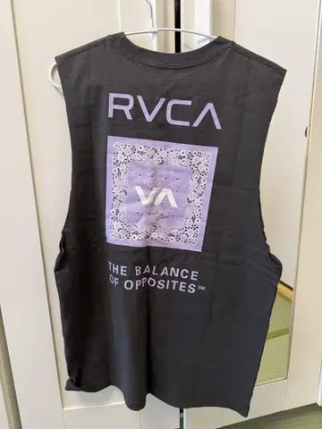 RVCA 블랙 탱크탑 L
