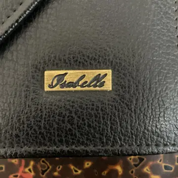 중고품 Isabelle 블랙 가죽 클러치백 13-596