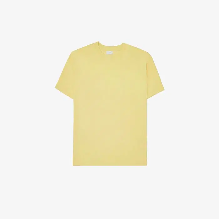 Coor Supima Cotton Semi Overfit T-shirt (Mellow Lemon) Yellow Ivory