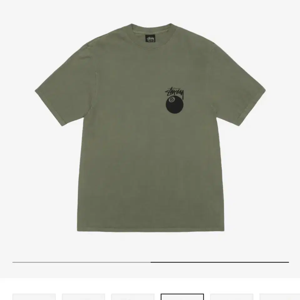 『Stussy』8 Ball Pigment Dyed T-Shirt★Olive★Unisex★ Stussy 8 Ball Pigment Dyed Olive T-Shirt Large Brand New