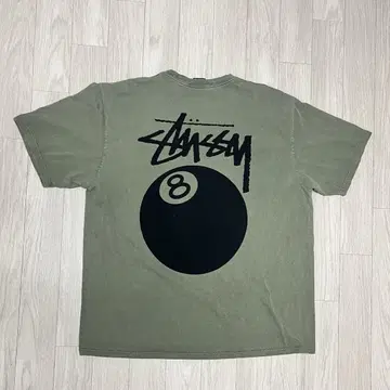 Stussy 8 Ball Pigment Dyed T-Shirt Olive | 브랜드 중고거래