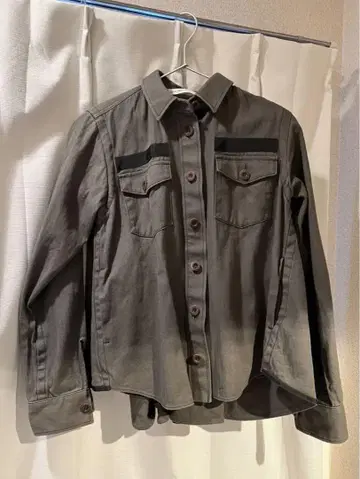 Sacai luck 플레어 셔츠 자켓 블루종