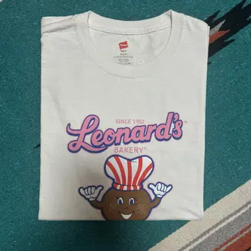 Leonard's Bakery 티셔츠 M 사이즈 화이트