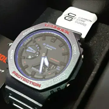 미사용 CASIO 지샥 GA-2100AH-6AJF 퍼플