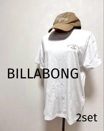 BILLABONG 빌라봉 티셔츠 캡 새상품 2개 세트
