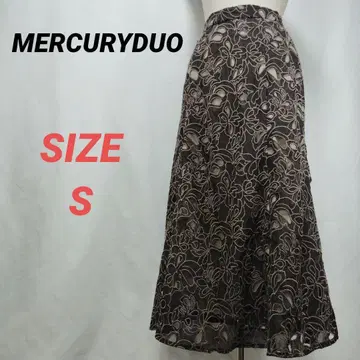 MERCURYDUO 머큐리 듀오 케미컬 레이스 스커트 롱 S