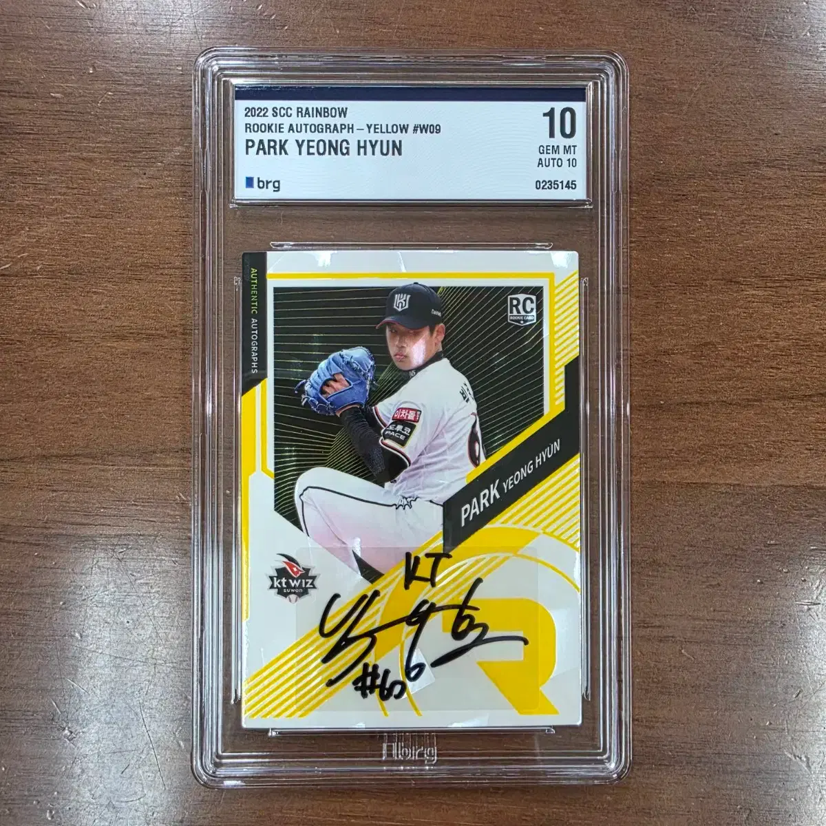 野球カード Kt ウィズ (WIZ) s サイズ ジャケット 状態 最高 KBO カード KT WIZ