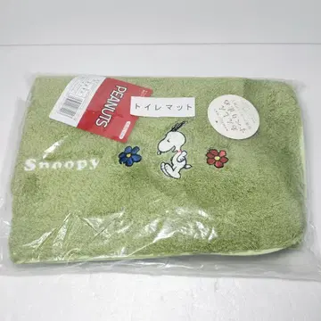 미개봉 피넛 스누피 화장실 매트 그린 당시 물건