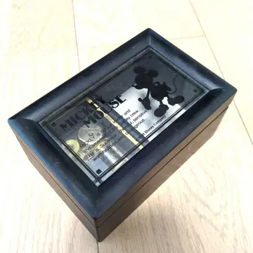 미키 마우스 액세서리 케이스 오르골 포함 일본제 쇼와 레트로 블랙