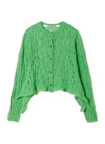 미사용 새상품 PERVERZE Ladder Crash Knit 가디건