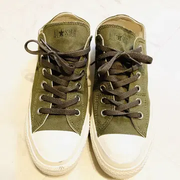 ALL STAR 올리브 그린 스니커즈