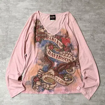 Y2K HARLEY-DAVIDSON L/S 티셔츠 이글 갸루