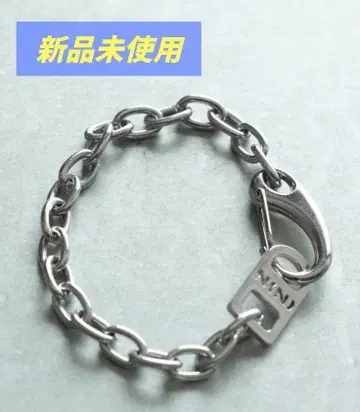 넘버나인 로고 플레이트 체인 팔찌