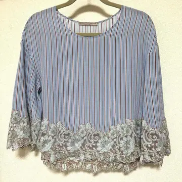 새상품급 ERMANNO SCERVINO 실크 레이스 블라우스