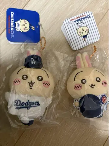 치이카와 MLB 마스코트 다저스 컵스 토끼 2개 세트