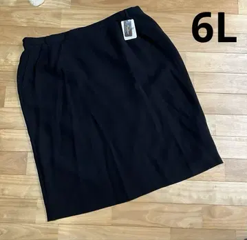 새상품 SUCRE 포멀 스커트 블랙 관혼상제 6L 빅 사이즈