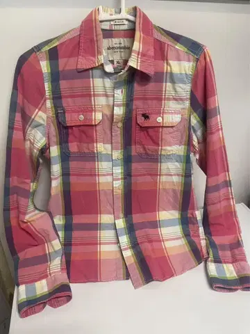 abercrombie 체크 무늬 긴팔 셔츠 XL