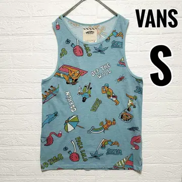VANS 반스 탱크탑 슬리브리스 프린트 스카이블루 [S]