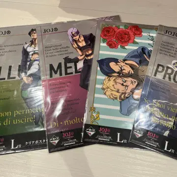 제일복권 죠죠의 기묘한 모험 GOLDEN WIND 클리어 포스터 5종