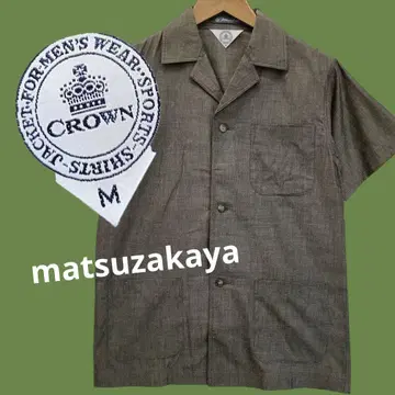 마쓰자카야/쇼와 레트로/90년대/CROWN/아우터/셔츠/M/패션