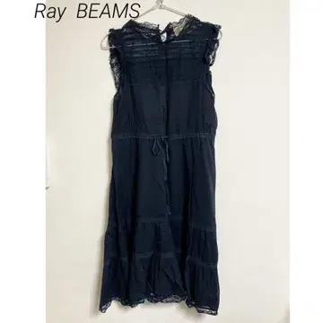 0167 Ray a BEAMS 레이빔즈 네이비 레이스 원피스